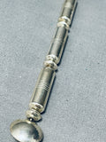 One Of The Most Unique Ever Vintage Native American Navajo Tubes Sterling Silver Necklace-Nativo Arts