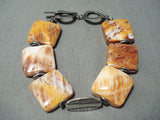 Unique Navajo Native American Spiny Oyster Sterling Silver Bracelet-Nativo Arts
