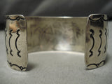 Remarkable Native American Navajo Coral Turquoise Inlay Sterling Silver Bracelet Old-Nativo Arts