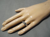 Amazing Vintage Native American Navajo John Begay Sterling Silver 14k Gold Ring-Nativo Arts