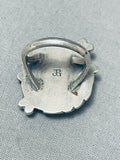 Native American Important Juan Pedro Garcia Vintage Santo Domingo Rosarita Sterling Silver Ring-Nativo Arts