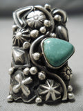 Sensational Vintage Native American Navajo Royston Turquoise Sterling Silver Ring Old-Nativo Arts