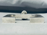 Important Abe Begay Vintage Native American Navajo Sterling Silver Inlay Bracelet 6-1/2 Wrist-Nativo Arts
