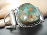 Astounding Vintage Native American Navajo Royston Turquoise Sterling Silver Bracelet Old-Nativo Arts