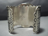 172 Grams Huge Vintage Natural Green Turquoise Sterling Silver Native American Jewelry Navajo Bracelet-Nativo Arts