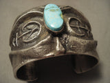 172 Grams Yes Solid Sterling Vintage Navajo Number 8 Turquoise Native American Jewelry Silver Bracelet-Nativo Arts