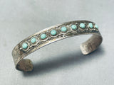Lovely Vintage Native American Navajo Mexican Sonoran Turquoise Sterling Silver Bracelet-Nativo Arts