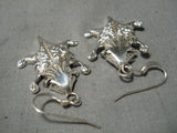 Wonderful Ann Miller Navajo Sterling Silver Earrings Native American-Nativo Arts