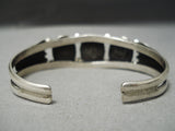 Superior Vintage Native American Navajo Natural Royston Turquoise Sterling Silver Bracelet Old-Nativo Arts