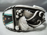Important Vintage Native American Navajo Daniel Benally Turquoise Sterling Silver Bracelet Old-Nativo Arts