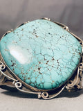 Best Vintage Native American Navajo Ben Begaye Spiderweb Turquoise Sterling Silver Bracelet-Nativo Arts