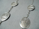 Jeffrey Brown Navajo Sterling Silver Storyteller Necklace Native American-Nativo Arts