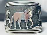 The Best Thomas Singer Vintage Native American Navajo Horse Sterling Silver Bracelet-Nativo Arts