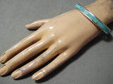 Exceptional Native American Zuni Royston Turquoise Sterling Silver Bracelet-Nativo Arts