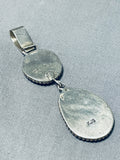 Important Kee Joe Benally Vintage Native American Navajo Turquoise Sterling Silver Pendant-Nativo Arts
