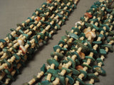 178 Gram Natural Green Turquoise Heishi Navajo Native American Jewelry jewelry Necklace-Nativo Arts
