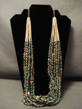 178 Gram Natural Green Turquoise Heishi Navajo Native American Jewelry jewelry Necklace-Nativo Arts