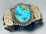 Important Vintage Native American Navajo Royston Turquoise Sterling Silver Bracelet-Nativo Arts