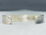 Tony Honanie Expert Vintage Native American Hopi Sterling Silver Bracelet Cuff-Nativo Arts