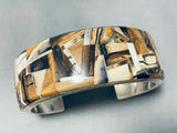 The Best Native American Navajo Inlaid Agate Sterling Silver Bracelet-Nativo Arts