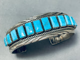 Thomas Tso Vintage Native American Navajo Turquoise Sterling Silver Bracelet-Nativo Arts