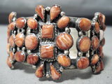 Astonishing Navajo Spiny Oyster Sterling Silver Bracelet Native American-Nativo Arts