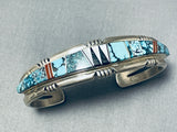 Beyond Intricate Vintage Native American Navajo Spiderweb Turquoise Sterling Silver Bracelet-Nativo Arts