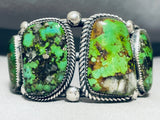 Best Vintage Native American Navajo Orvil Jack Mine Turquoise Sterling Silver Bracelet-Nativo Arts