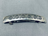 Impressive Native American Navajo Sterling Silver Hair Barrette-Nativo Arts