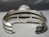 Stunning Vintage Native American Navajo Royston & Old Kingman Turquoise Silver Bracelet-Nativo Arts