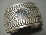 10x Intricate! Vintage Native American Navajo Sterling Silver Wide Watch Bracelet-Nativo Arts