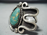 Huge Vintage Native American Navajo Royston Turquoise Sterling Silver Ring-Nativo Arts