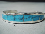 Fabulous Zuni Turquoise Sterling Silver Bracelet Native American-Nativo Arts