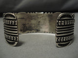 Important Gary Reeves Vintage Native American Navajo Sterling Silver Bracelet Old Cuff-Nativo Arts