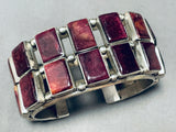 Best Vintage Native American Navajo Purple Shell Sterling Silver Bracelet Cuff-Nativo Arts