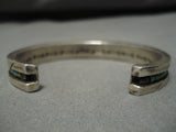 Native American Important Vintage Shawnee Choctaw Sterling Silver Bracelet Old-Nativo Arts
