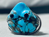 Important Ben Begaye (d.) Vintage Native American Navajo Hand Carved Toad Turquoise Ring-Nativo Arts