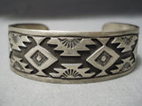 Quality Danny Smith Vintage Navajo Sterling Silver Native American Bracelet Old-Nativo Arts