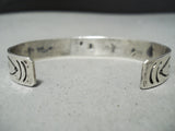 One Of Oldest Vintage Native American Navajo Thomas Singer Turquoise Sterling Silver Bracelet-Nativo Arts