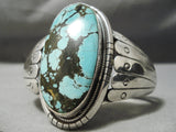 Rare Johnny Yazzie Vintage Native American Navajo Quality Turquoise Sterling Silver Bracelet-Nativo Arts