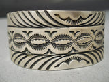 Exceptional Navajo Sterling Silver Bracelet Native American-Nativo Arts
