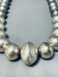 Unique Sections Of Tarnish Vintage Native American Navajo Sterling Silver Necklace-Nativo Arts