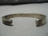 One Of The Best Vintage Native American Navajo Jimmie King Jr Turquoise Sterling Silver Bracelet-Nativo Arts