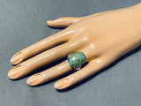 Outstanding Native American Navajo Turquoise Stering Silver Ring Ben Begaye-Nativo Arts
