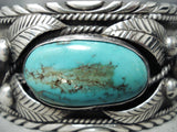 Native American Important Vintage Francisco Gomez Turquoise Sterling Silver Bracelet-Nativo Arts