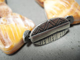 Unique Navajo Native American Spiny Oyster Sterling Silver Bracelet-Nativo Arts