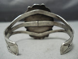 Early Vintage Native American Navajo Royston Turquoise Sterling Silver Bracelet Old-Nativo Arts