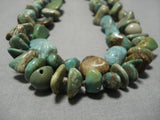 185 Grams Chunky Dunky Vintage Native American Navajo Royston Turquoise Sterling Silver Neckalce-Nativo Arts