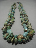 185 Grams Chunky Dunky Vintage Native American Navajo Royston Turquoise Sterling Silver Neckalce-Nativo Arts