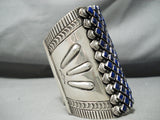The Best Native American Navajo Lapis Sterling Silver Bracelet-Nativo Arts